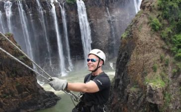 Abseiling temporarily suspended in Victoria Falls