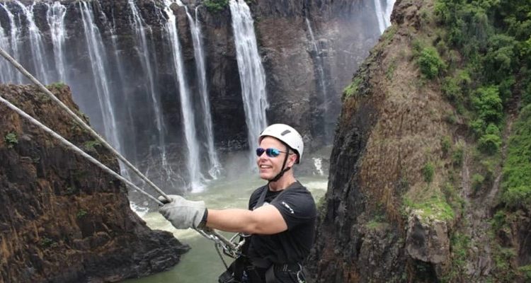 Abseiling temporarily suspended in Victoria Falls
