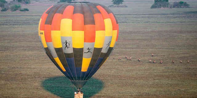 Busanga’s hot-air balloon season which begins in August