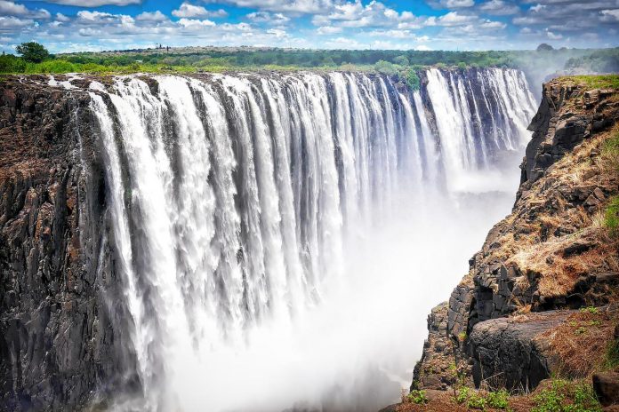 view of victoria falls zimbabwe