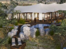 an architects impression of the victoria falls safari spa