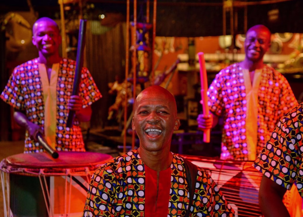 Interactive drumming show at The Boma – Dinner & Drum Show